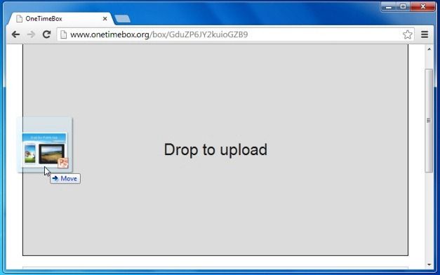 Upload files to disposable folder