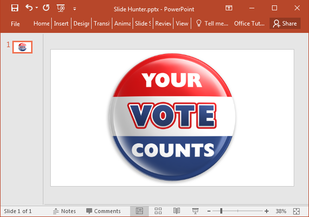 Voting badge clipart