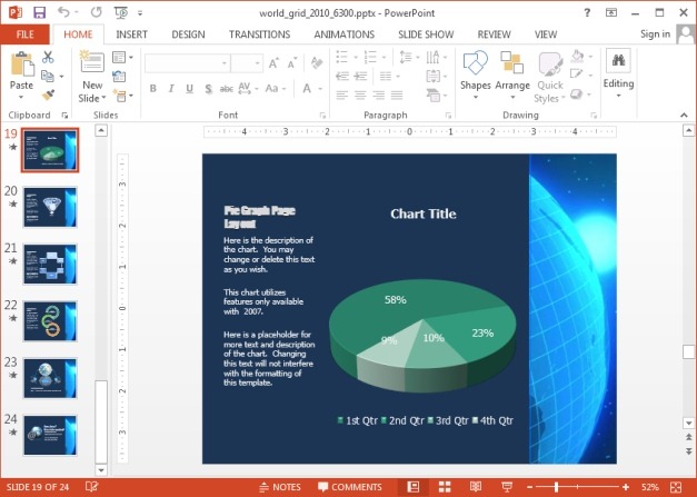 World grid animation and clipart