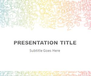 Alphabet Colored PowerPoint Template