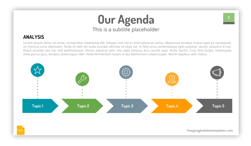 Agenda Slide for Google Slides