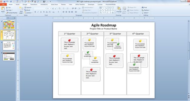 Agile template product development powerpoint