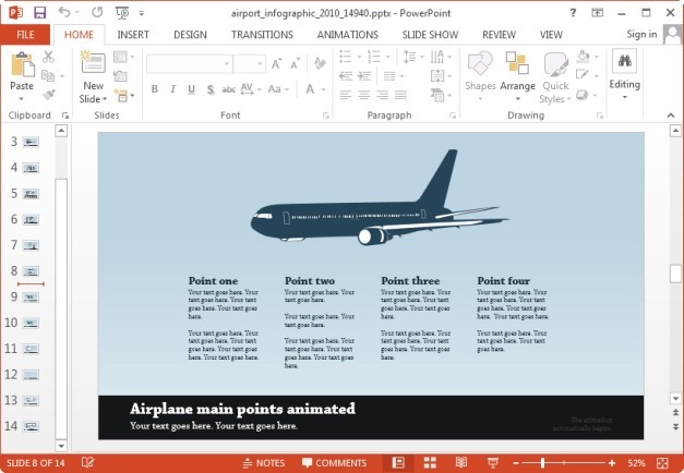 airport template for powerpoint