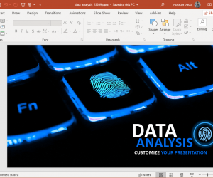 animated data analysis powerpoint theme