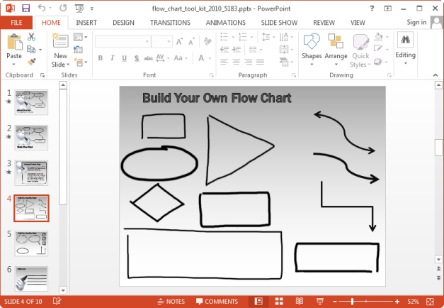 animated flowchart template for keynote and powerpoint