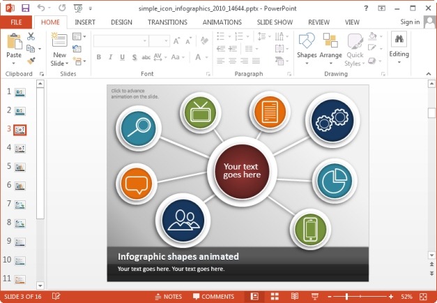 animated infographics template for powerpoint