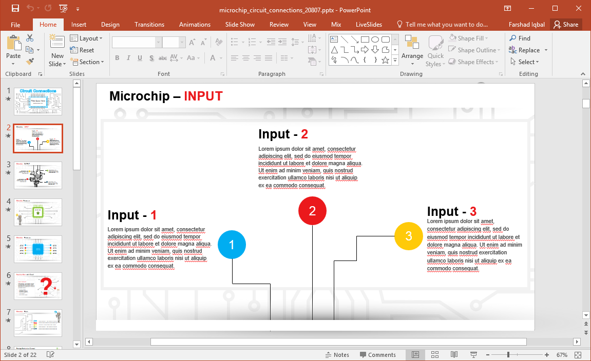 animated microchip powerpoint template