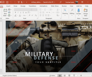 animated military powerpoint template