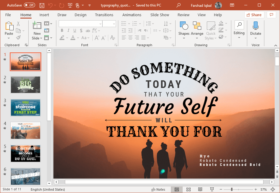 animated quotes powerpoint template