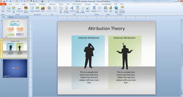 Attribution Theory PowerPoint Template