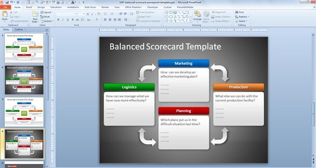 Balanced Scorecard PowerPoint Template