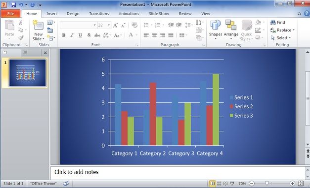 bar graph ppt template