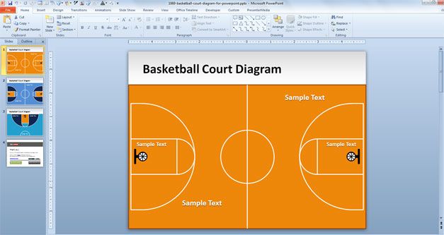 Basketball Court Layout