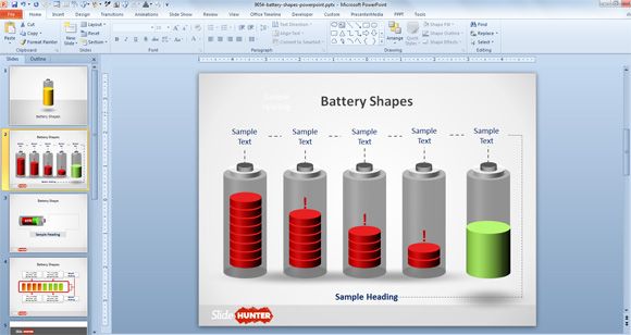 Free Battery PowerPoint Template