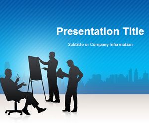 Business Conference Blue PowerPoint Template