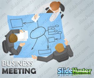 Business Meeting Character Planning Illustration