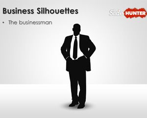 Businessman Silhouettes for PowerPoint Presentations