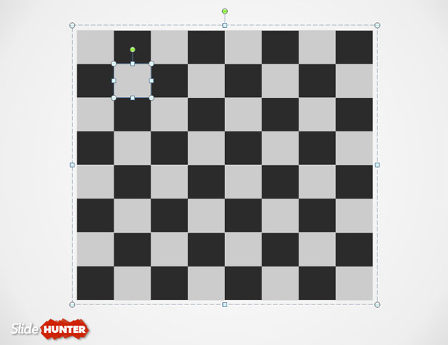 Chess Board PowerPoint Template Slide
