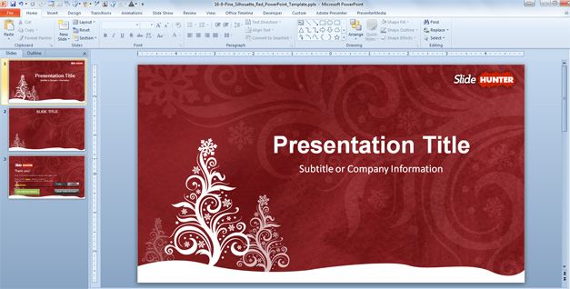 christmas powerpoint background