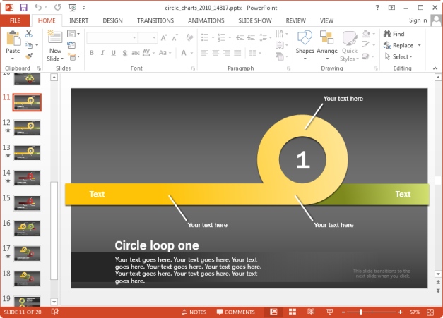 circle loop slides