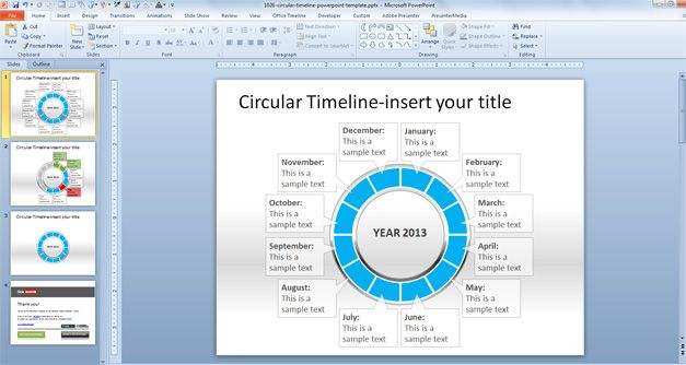 Circular Timeline