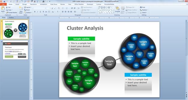 Data mining PowerPoint template