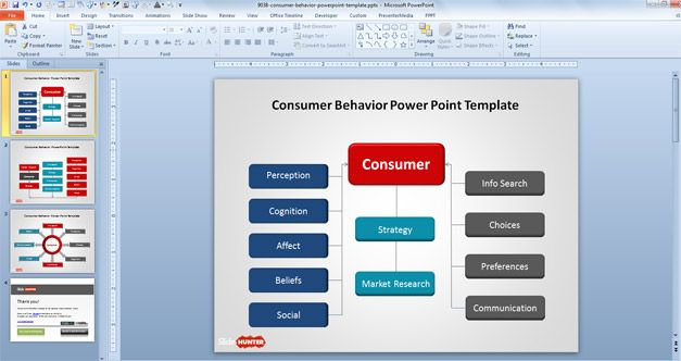 Free Consumer Behavior Tree Diagram for PowerPoint