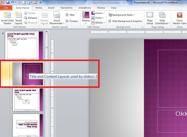 Know How Many Slides are Using a Specific Layout in PowerPoint