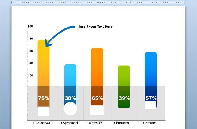 Free Hand-drawn arrow chart template