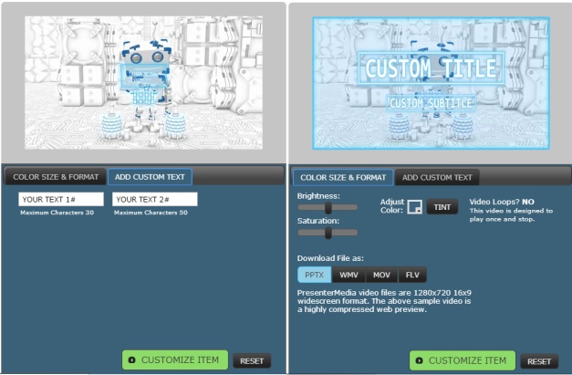 customize boxy robot template for powerpoint