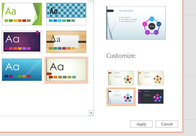 theme powerpoint online