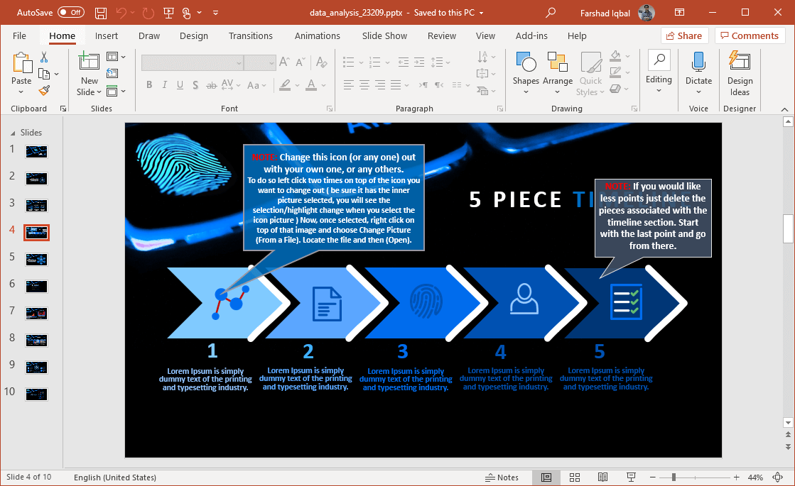 data driven slide