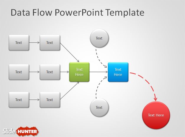 Plantilla de Diagram de Flujo para PowerPoint