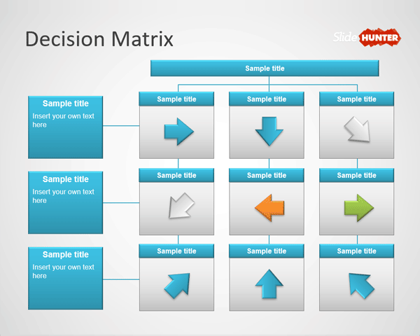 Decision Making Matrix PowerPoint Template