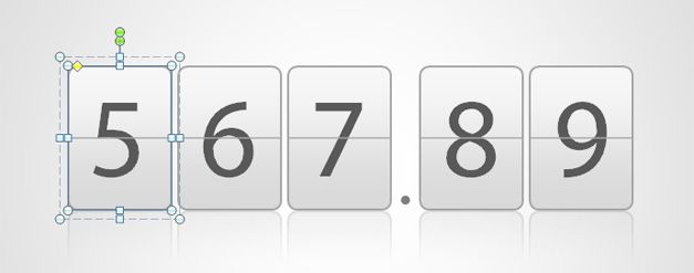 odometer digit template for powerpoint