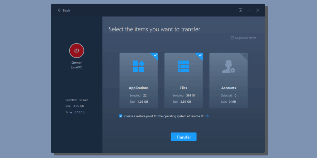 Transferring Files from one PC to another PC using EaseUS Todo PCTrans ...