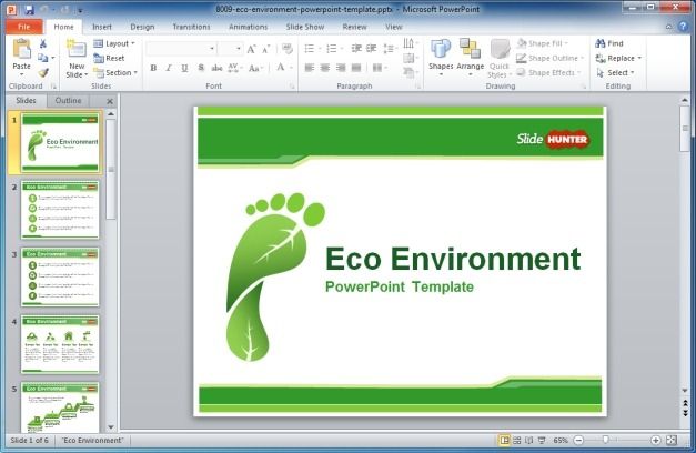 eco-environment-powerpoint-template