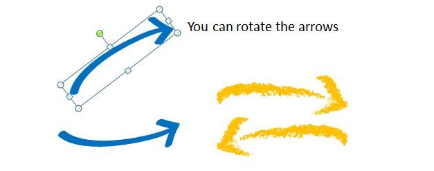 Hand Drawn Arrows PowerPoint template for presentations