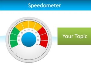 Editable Speedometer PowerPoint Template