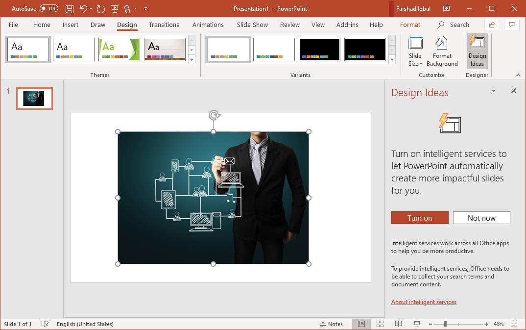 enable powerpoint designer