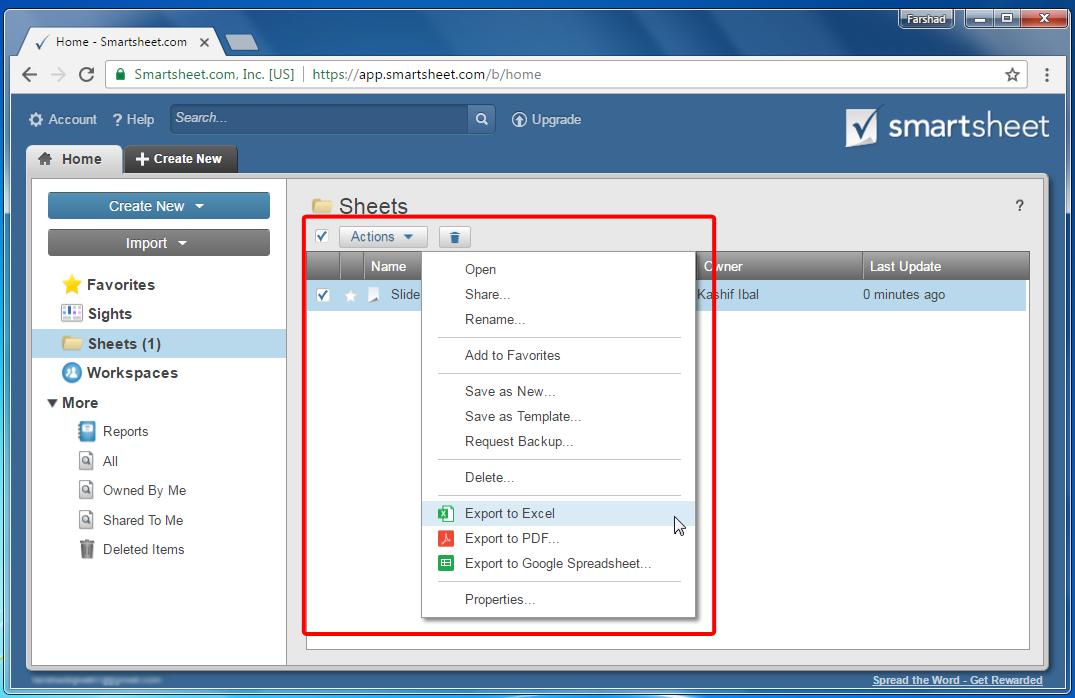 export-smartsheet