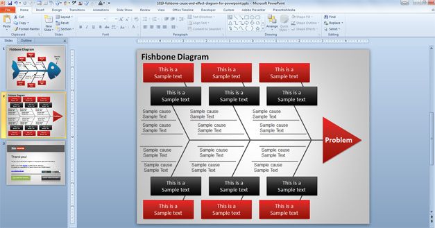 Cause and Effect Diagram for PowerPoint