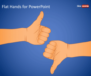 Flat Hands PowerPoint Template