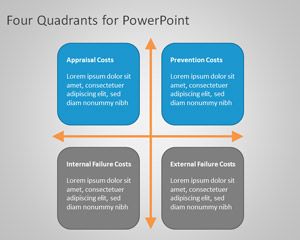 Four Quad Diagram for PowerPoint