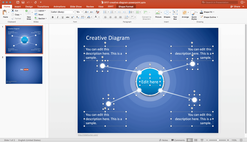 free-creative-diagram-powerpoint-template