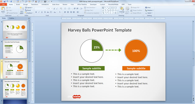 Harvey Balls for PowerPoint