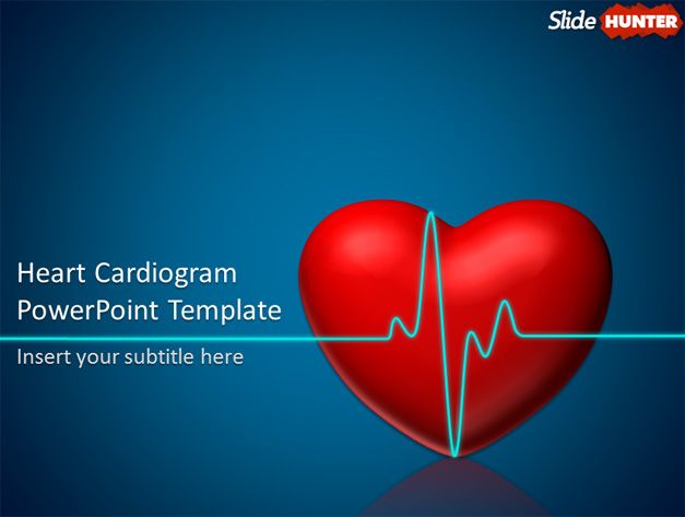 Free Cardiogram PowerPoint Template with Animation Effect