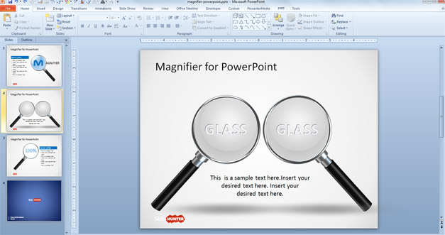 Free Magnifier Shape for PowerPoint