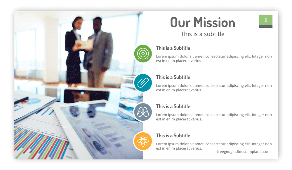 Free Mission Statement Slide Design