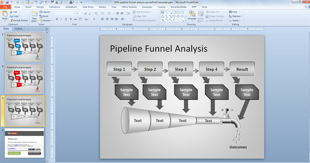 Free Pipeline diagram for PowerPoint